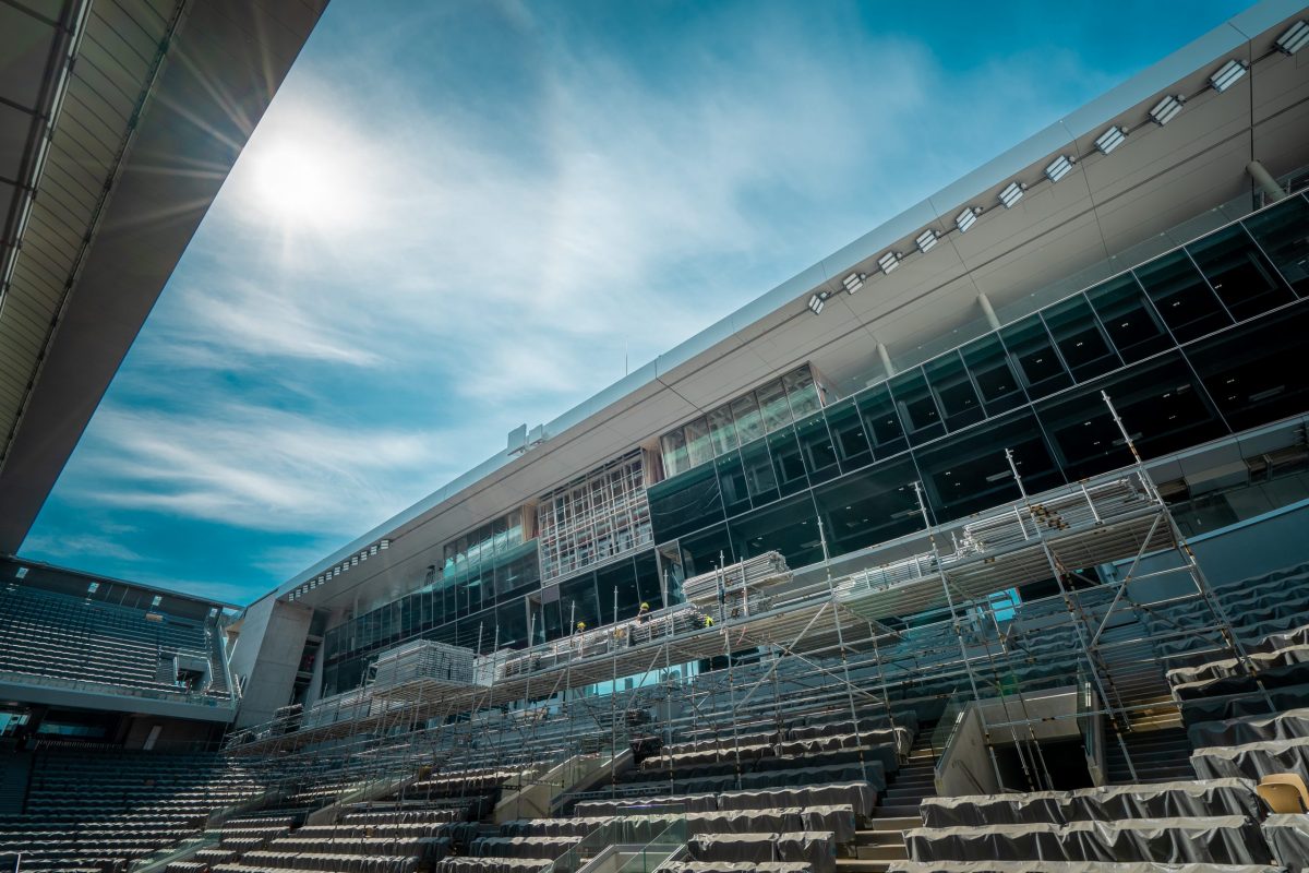 Stade Roland Garros Court Philippe Chatrier panneaux composites TIM Composites