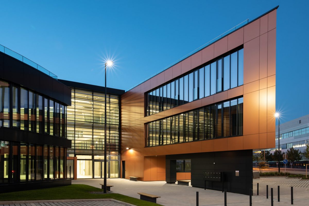Immeuble Beaubourg Bertrange panneau composite aluminium aluminium composite TIM Composites