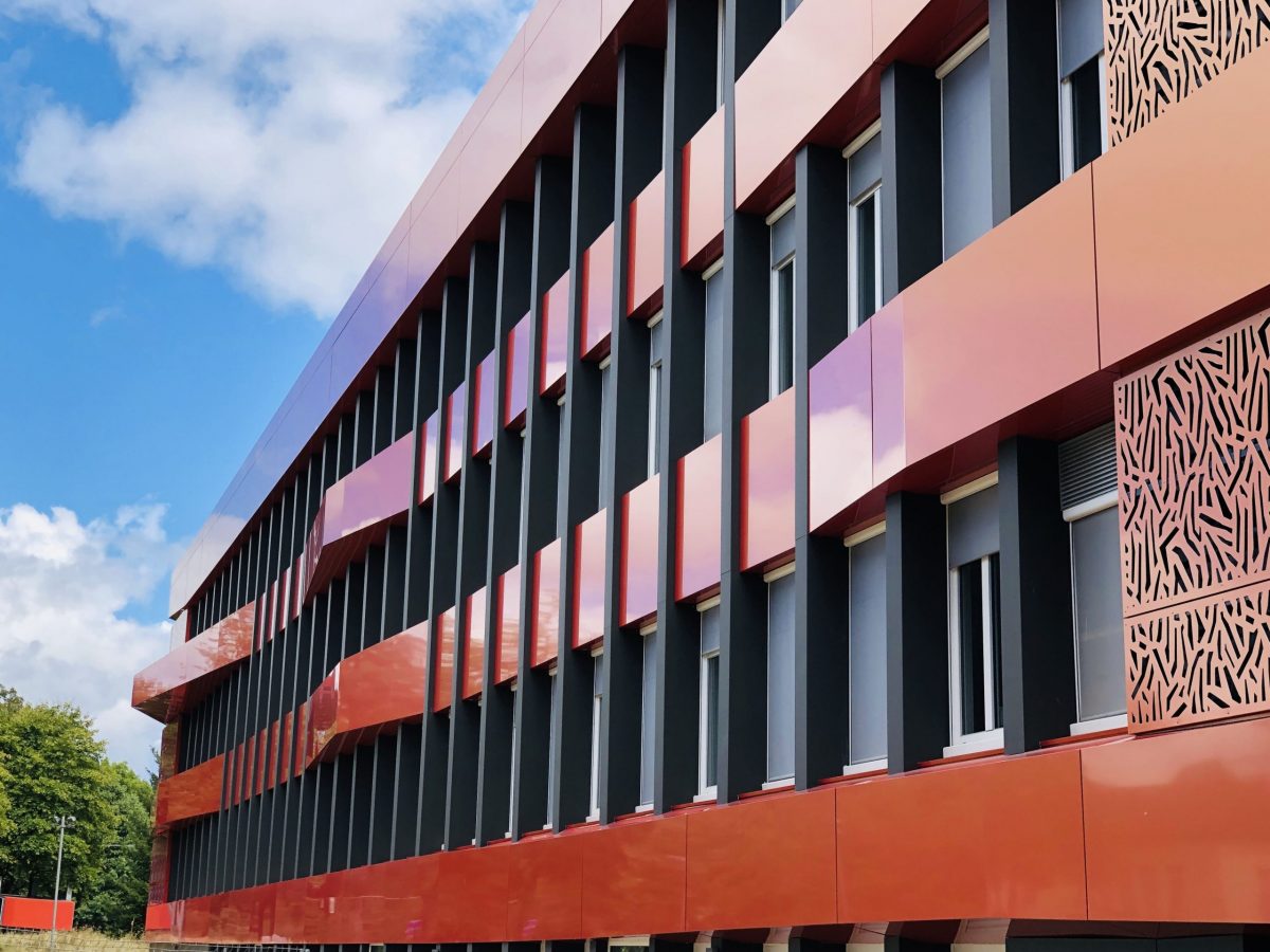 Lycée les Vaseix panneau composite aluminium aluminium composite Alucobond 3a Composites TIM Composites