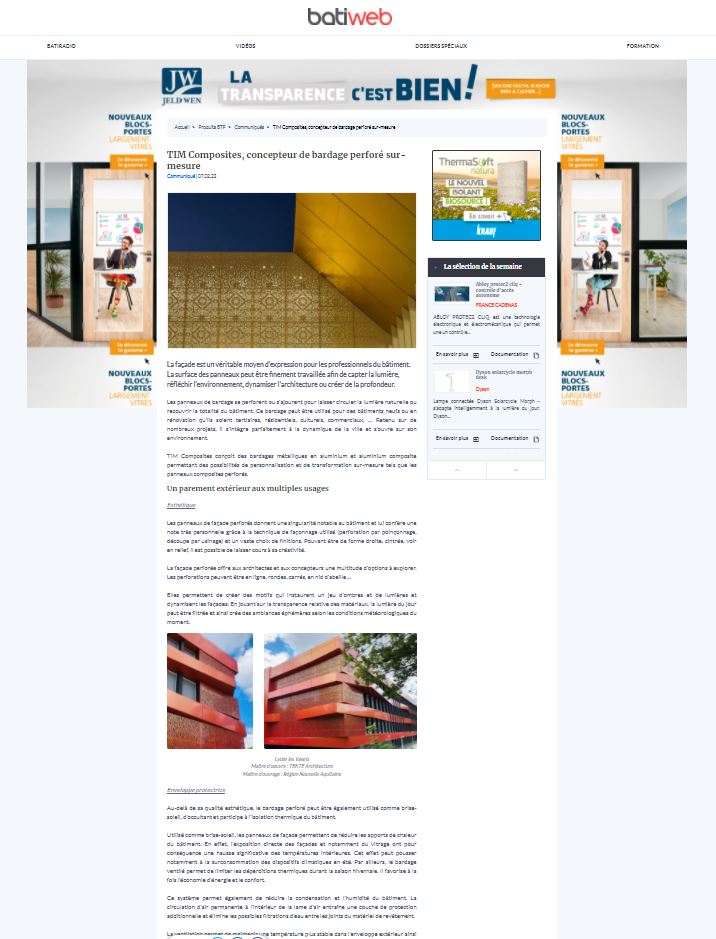 Batiweb TIM Composites