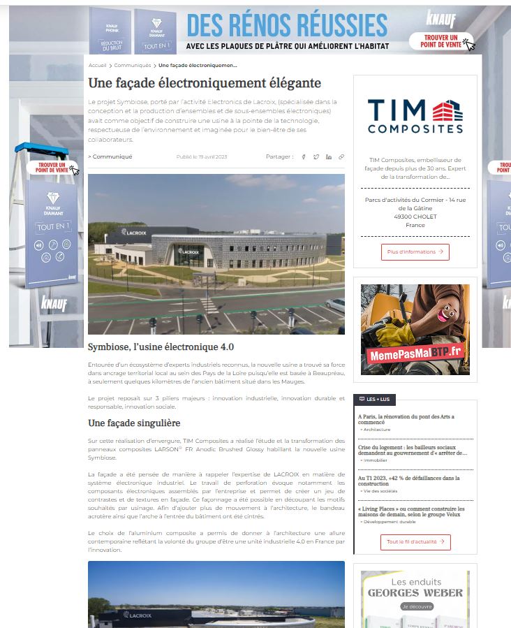 Batiweb Usine Lacroix Symbiose