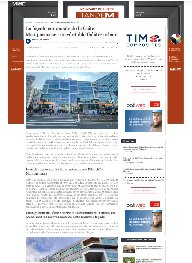 Batiweb Gaîté Montparnasse