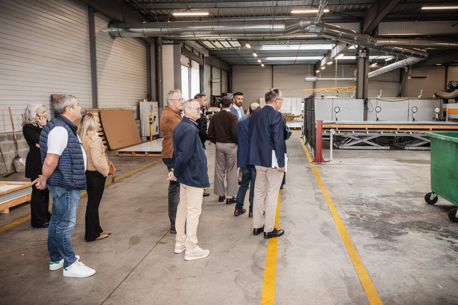 Visite de l'atelier TIM Composites par les clients et fournisseurs